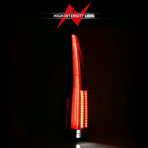 Anzo USA Tail Light Assembly; LED; Red/Clear Lens; Pair;