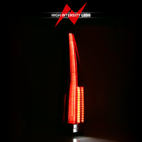 Anzo USA Tail Light Assembly; LED; Red/Clear Lens; Pair;