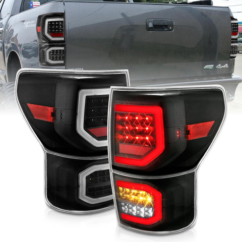 Anzo USA Tail Light Assembly; LED; Clear Lens; Black Housing; Pair;