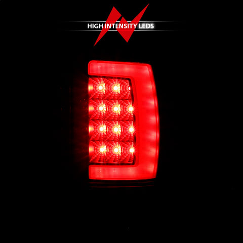 Anzo USA Tail Light Assembly; LED; Smoke Lens; Black Housing; Pair;