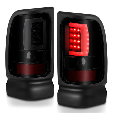 Anzo USA Tail Light Assembly; LED; Smoke Lens; Black Housing; Pair;