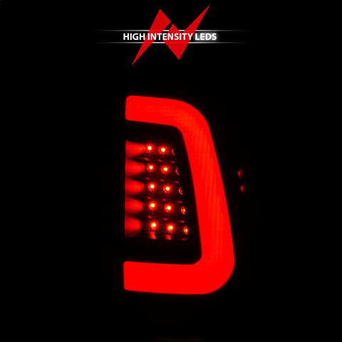 Anzo USA Tail Light Assembly; LED; Clear Lens; Black Housing; Pair;