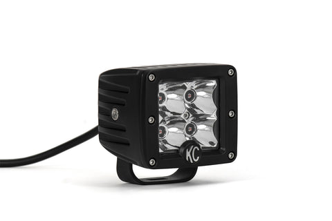 KC Hilites 3" C-Series C3 LED - 2-Light System - Amber - 12W Spot Beam