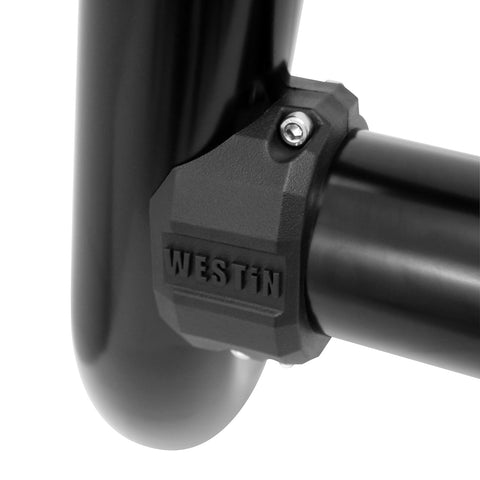 Westin Contour 3.5 Bull Bar; 3.5 in. Tube Diameter; Black Steel;