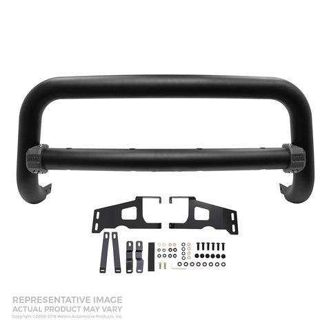 Westin Contour 3.5 Bull Bar; 3.5 in. Tube Diameter; Textured Black Steel;