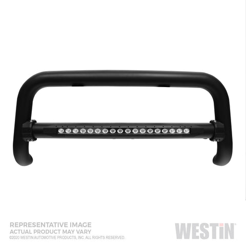 Westin Contour LED DRL Bull Bar; Textured Black;