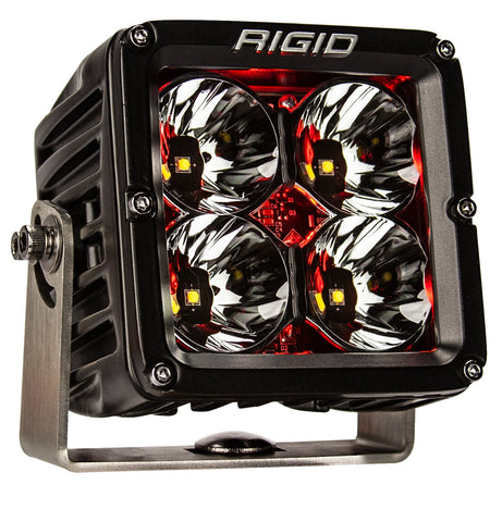 Rigid Industries RIGID Radiance Pod XL With Red Backlight; Surface Mount; Black Housing; Pair