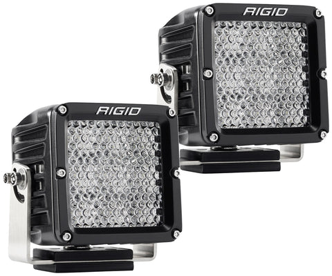 Rigid Industries RIGID D-XL PRO LED Light; Flood Diffused; Surface Mount; Black Housing; Pair