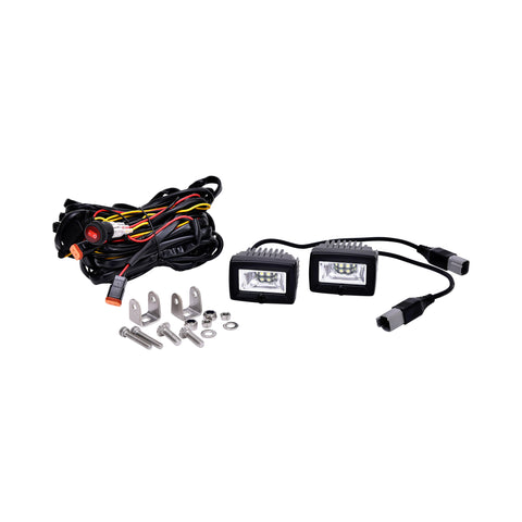 KC Hilites 2" C-Series C2 LED - 2-Light System - 20W Flood Beam