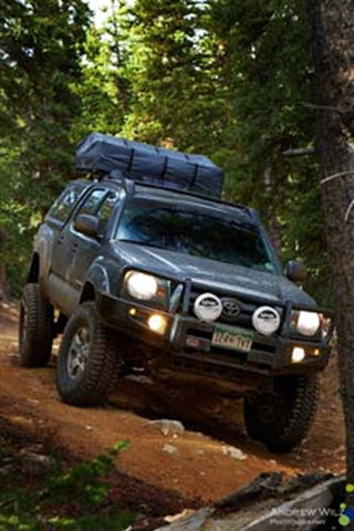ARB Front Deluxe Bull Bar Winch Mount Bumper; w/Fog Lamps;