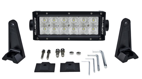 Hella HVF LGHT BR SPRT 12LED/8in. OFF RD FLD MV