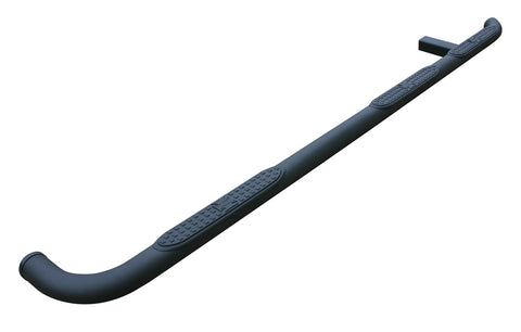Iron Cross Automotive 3 in. Wheel To Wheel Tube Step; Black Powder Coat; Round; Brackets Included;