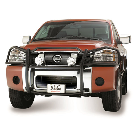 Westin Sportsman Grille Guard; Black; Steel;