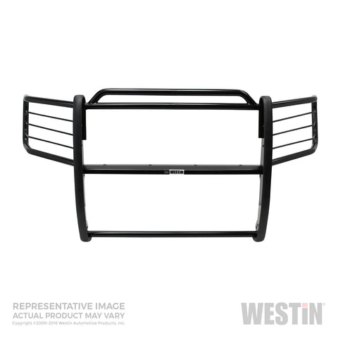 Westin Sportsman Grille Guard; Black; Steel; Minor Cutting Of Air Dam Required;