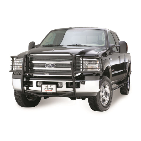 Westin Sportsman Grille Guard; Black; Steel;