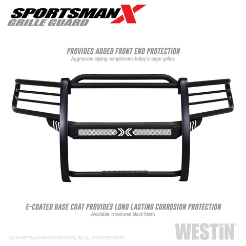 Westin Sportsman X Grille Guard; Textured Black;