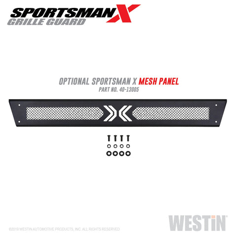 Westin Sportsman X Grille Guard; Textured Black;