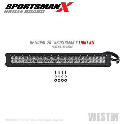 Westin Sportsman X Grille Guard; Textured Black;