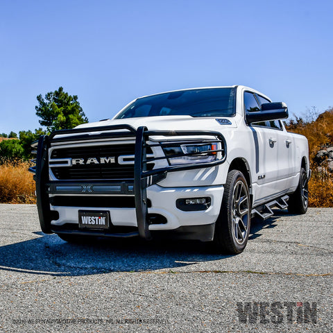 Westin Sportsman X Grille Guard; Textured Black;