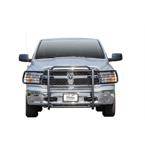 Westin Sportsman Grille Guard; Black; Steel; Double Hood Bar;