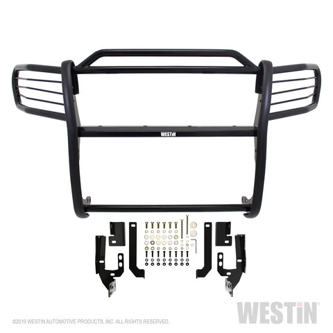 Westin Sportsman Grille Guard; Black; Steel; Double Hood Bar;