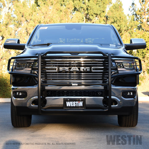 Westin Sportsman Grille Guard; Black; Steel;
