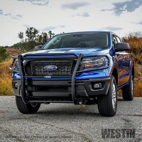 Westin Sportsman Grille Guard; Black; Steel;