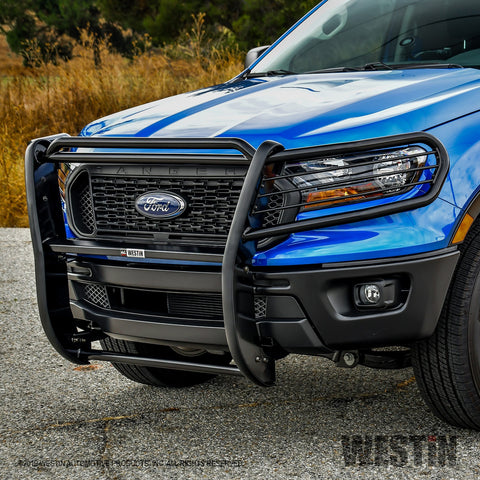 Westin Sportsman Grille Guard; Black; Steel;