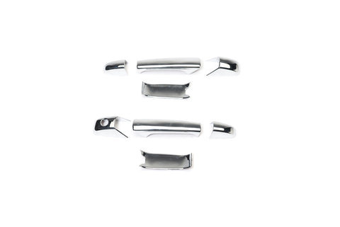 Putco Door Handle Cover; Chrome; 2 pc.; w/o Passenger Side Keyhole;
