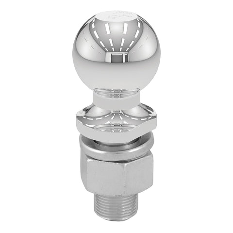 CURT 2-5/16in. Trailer Ball (1-1/4in. x 2-5/8in. Shank; 10;000 lbs.; Chrome)