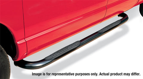 Go Rhino 3in. Tubular Side Bars for 2019 Ram 1500 Crew Cab; Semi-Gloss Black