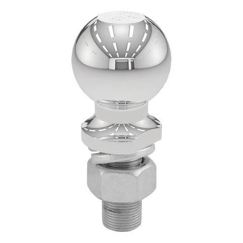 CURT 2-5/16in. Trailer Ball (1in. x 2-1/4in. Shank; 12;000 lbs.; Chrome)