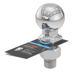 CURT 2-5/16in. Trailer Ball (1in. x 2-1/4in. Shank; 12;000 lbs.; Chrome)