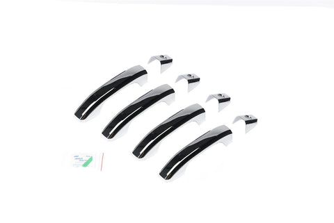 Putco Door Handle Cover; Chrome; 8 Pc.; w/Or w/o Passenger Side Keyhole;