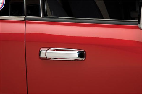 Putco Door Handle Cover; Chrome; 2 pc.; w/o Passenger Keyhole;
