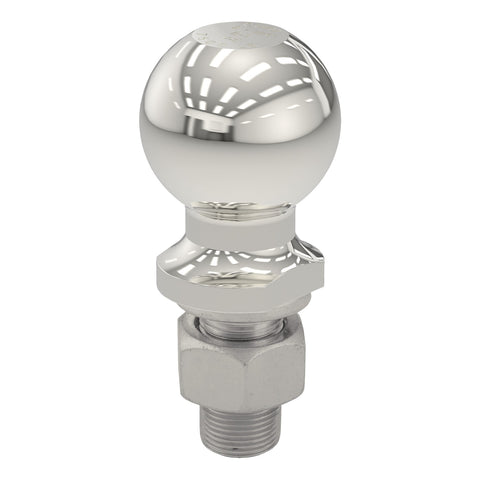 CURT 2-5/16in. Trailer Ball (1in. x 2-1/8in. Shank; 7;500 lbs.; Stainless; Packaged)