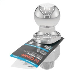 CURT 2in. Trailer Ball (1-1/4in. x 2-5/8in. Shank; 10;000 lbs.; Chrome)