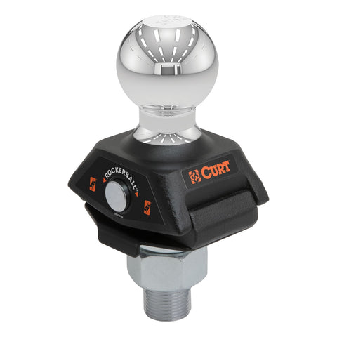CURT RockerBall 2in. Cushion Hitch Trailer Ball (1in. Shank; 7;500 lbs.)