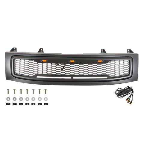 Paramount Automotive Impulse Packaged Grille; ABS LED; Matte Black;