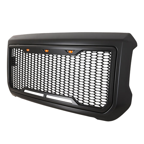 Paramount Automotive Impulse Packaged Grille; ABS LED; Matte Black;