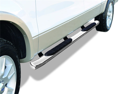 Go Rhino 415 Series SideSteps (Cab-Length) with Welded End Caps (Gas Only)