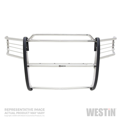 Westin Sportsman Grille Guard; Polished Stainless Steel; Double Hood Bar;