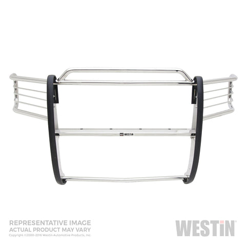Westin Sportsman Grille Guard; Polished Stainless Steel; Double Hood Bar;