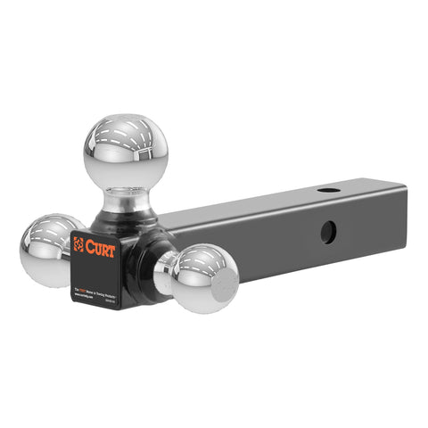 CURT Multi-Ball Mount (2in. Hollow Shank; 1-7/8in.; 2in./2-5/16in. Chrome Balls)
