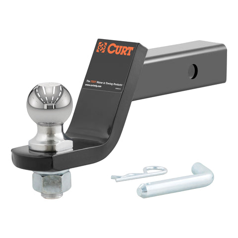 CURT Loaded Ball Mount with 2in. Ball (2in. Shank; 7;500 lbs.; 4in. Drop)