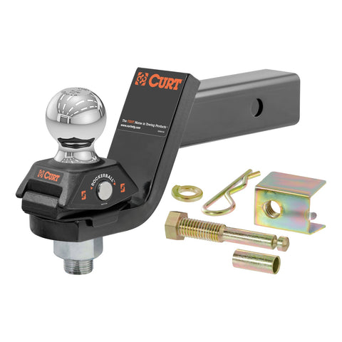 CURT RockerBall Cushion Hitch with 2in. Ball (2in. Shank; 7;500 lbs.; 3in. Drop)