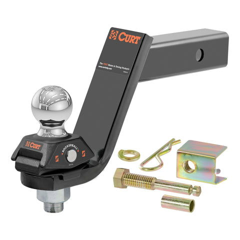 CURT RockerBall Cushion Hitch with 2in. Ball (2in. Shank; 7;500 lbs.; 5in. Drop)