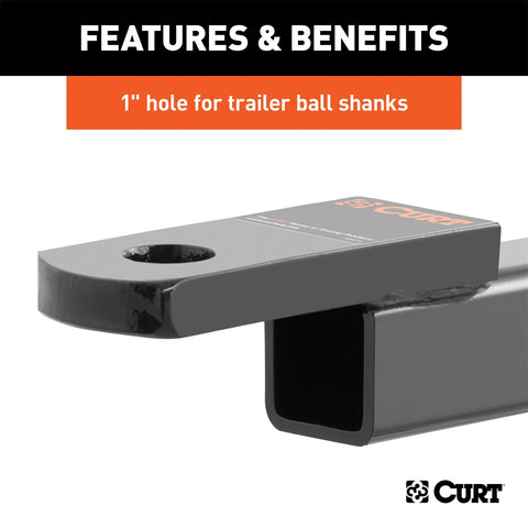 CURT Class 3 Ball Mount (2in. Shank; 7;500 lbs.; 2in. Drop; 12-1/4in. Long)