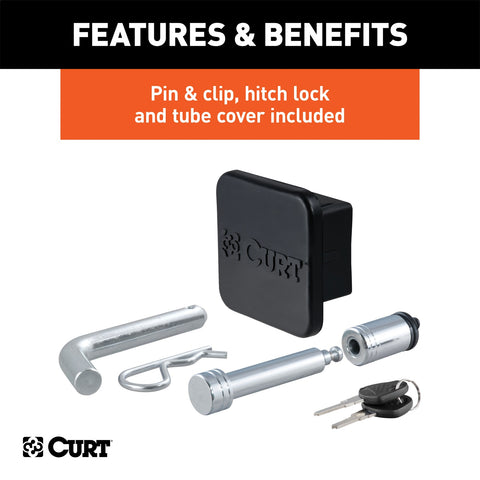 CURT Towing Starter Kit with 2in. Ball (2in. Shank; 7;500 lbs; 4in. Drop)