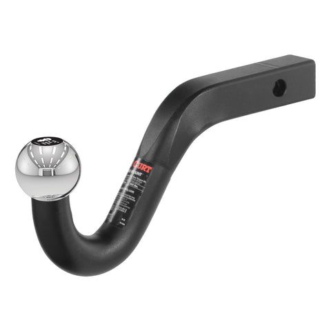 CURT Euro Mount (1-7/8in. Ball; 1-1/4in. Shank; 3;500 lbs.;-3/4in. High; 8-3/4in. Lon